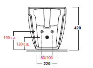 Bidet filo muro Olympia Bea - immagine 3