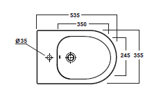 Bidet filo muro Olympia Bea - immagine 4